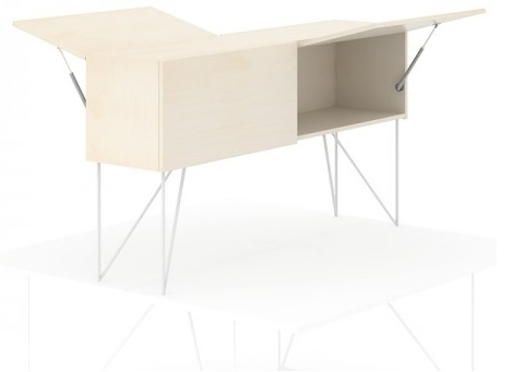 картинка Шкафчик, который ставится на двухместные столы DIE200 от Мебельная мода