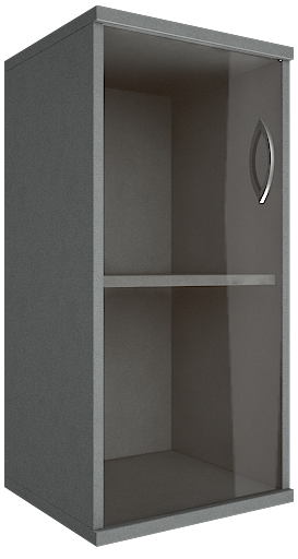картинка Шкаф средний узкий со стеклом левый/правый, А.СУ-3.2 Л/Пр от Мебельная мода