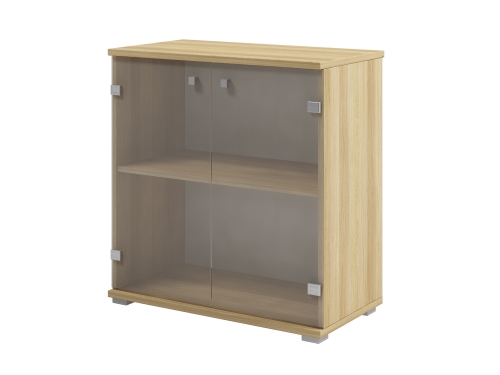 картинка Шкаф низкий со стеклом S-652 от Мебельная мода