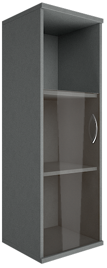 картинка Шкаф средний узкий со стеклом левый/правый, А.СУ-2.2 Л/Пр от Мебельная мода