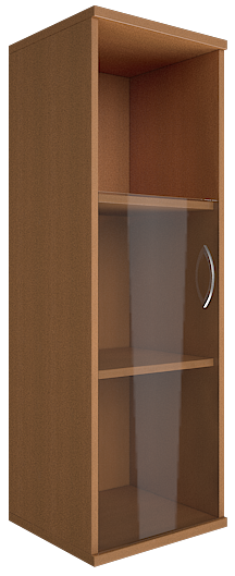 картинка Шкаф средний узкий со стеклом левый/правый, А.СУ-2.2 Л/Пр от Мебельная мода
