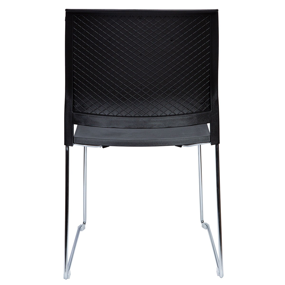картинка Стул / Four black / черный пластик / хром база 824C grey от Мебельная мода