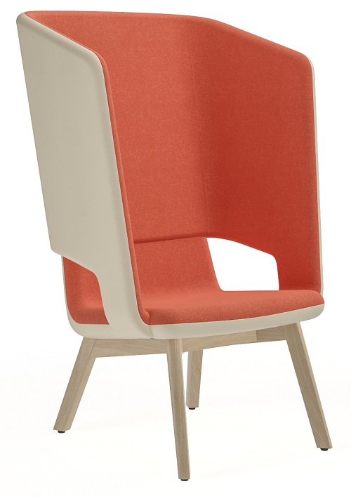 картинка Одноместное кресло с высокой спинкой. Основа: цельный массив натурального ясеня на накладках для облегчения скольжения. арт. SDH101 от Мебельная мода