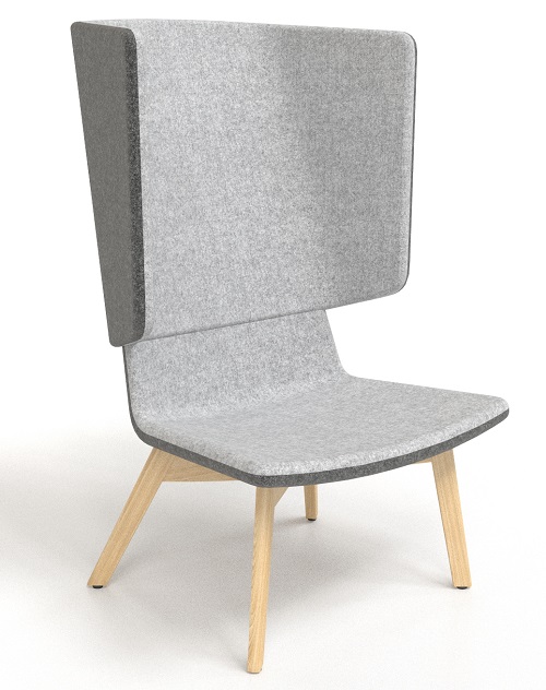 картинка Кресло с высокой спинкой. Основание: из натуральной древесины ясеня, c противоскользящими насадками. арт. SDF040 от Мебельная мода