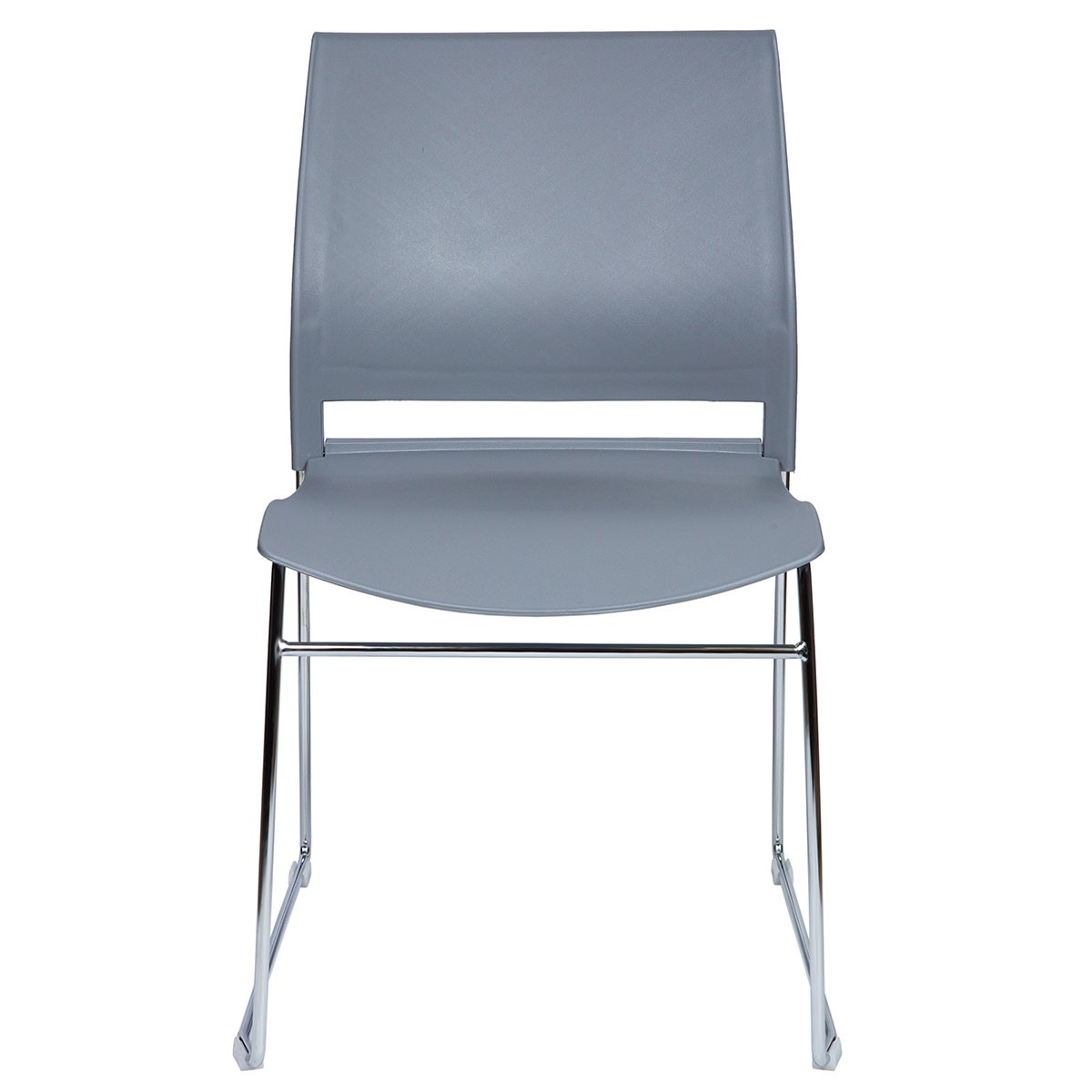 картинка Стул / Four grey / серый пластик / хром база 824C grey от Мебельная мода