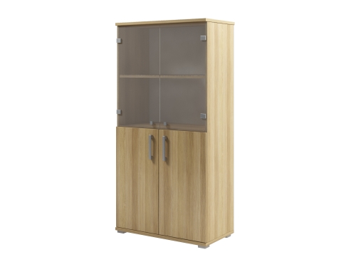 картинка Шкаф средний со стеклом S-641 от Мебельная мода