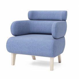 картинка Кресло на деревянных опорах  L21-1S-2 от Мебельная мода