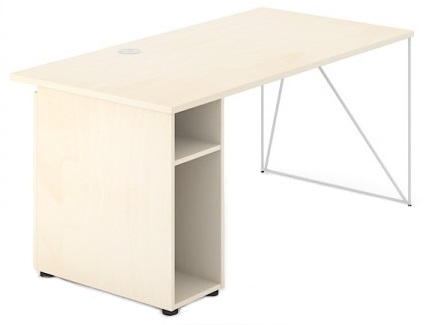 картинка Стол с открытым шкафчиком (1 полка) слева/справа  DIA162/161 от Мебельная мода