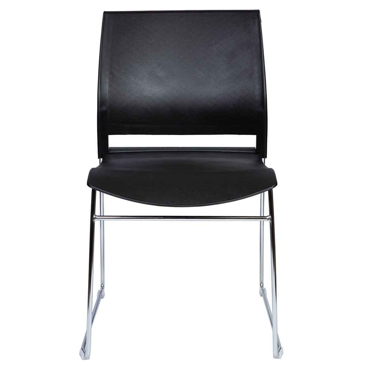 картинка Стул / Four black / черный пластик / хром база 824C grey от Мебельная мода