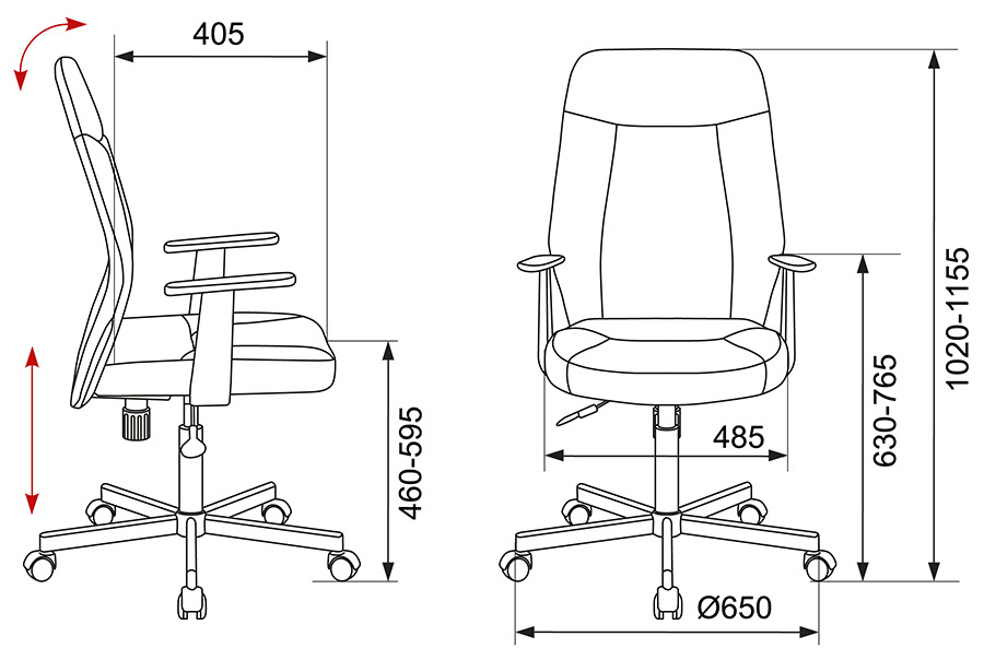 картинка Компьютерное кресло CH-606 от Мебельная мода, фото: 8