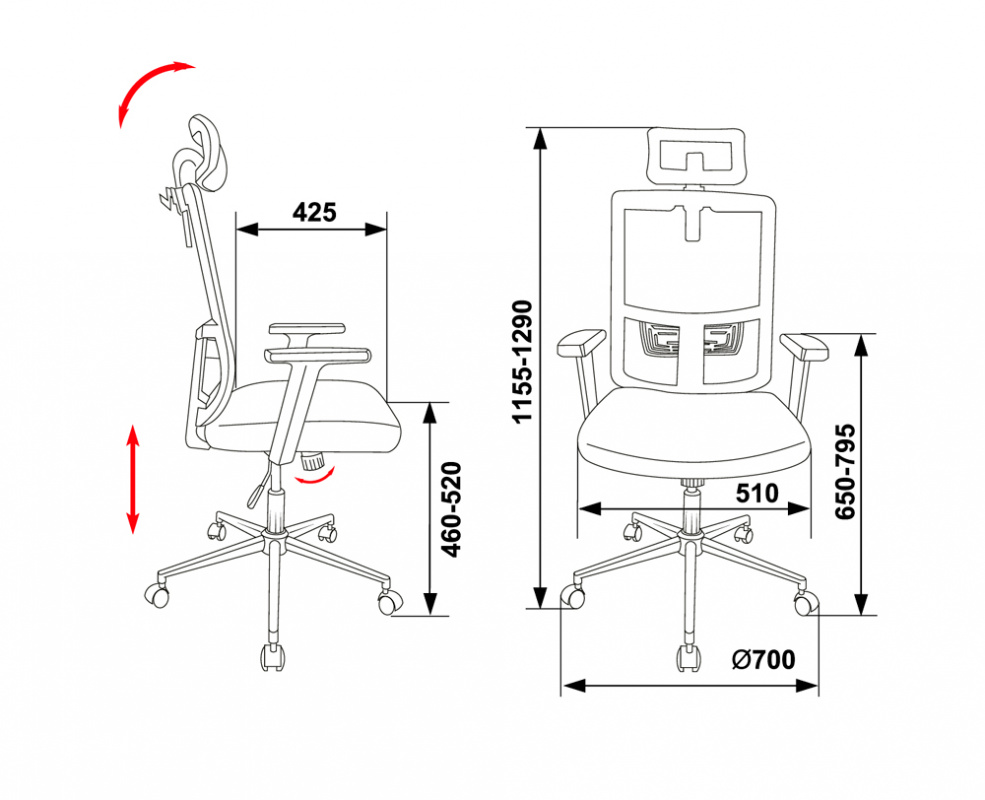 картинка Компьютерное кресло MC-612 от Мебельная мода, фото: 6
