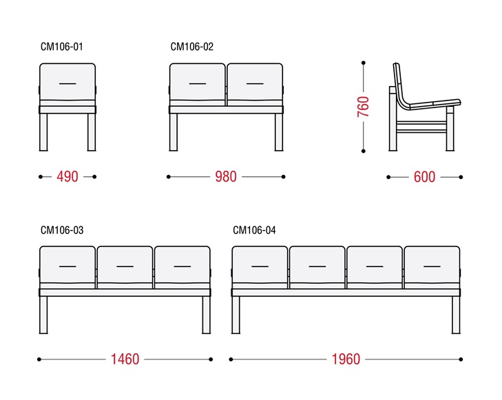 картинка Многоместная секция стульев Тамерлан от Мебельная мода, фото: 2
