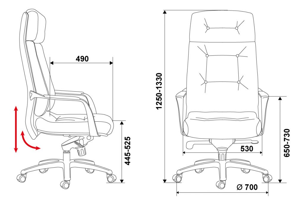 картинка Кресло руководителя DAO от Мебельная мода, фото: 8