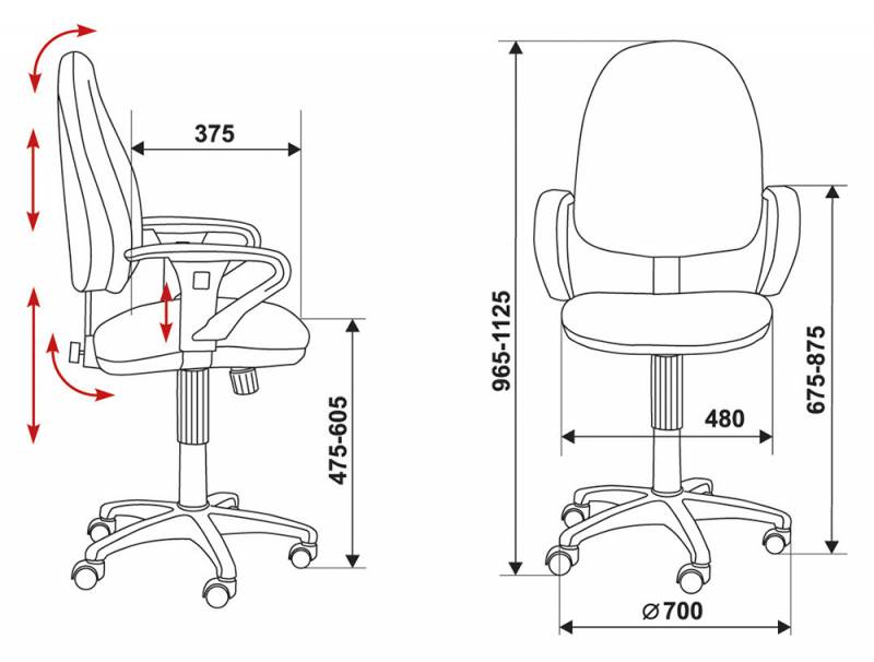 картинка Компьютерное кресло T-612AXSN от Мебельная мода, фото: 6