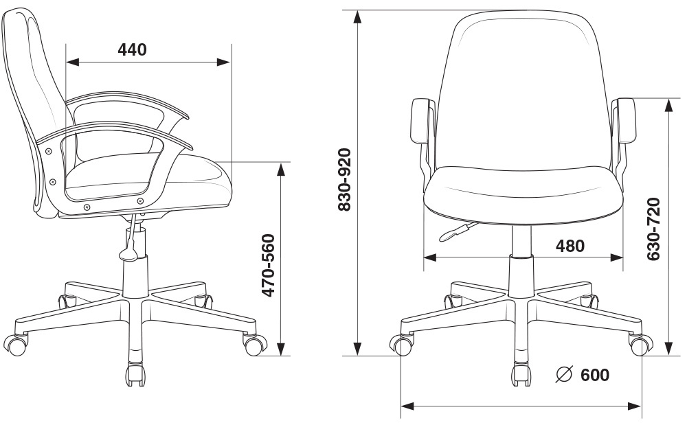 картинка Компьютерное кресло CH 808 Low от Мебельная мода, фото: 6