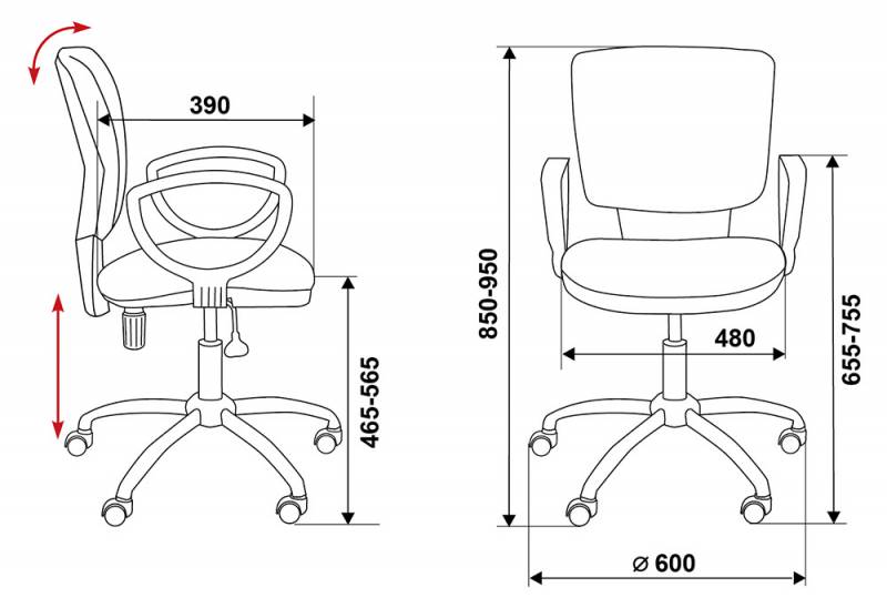 картинка Компьютерное кресло CH-626AXSL от Мебельная мода, фото: 5